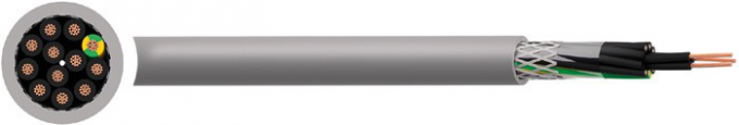 TCWB BS EN 50525 - 2 - 51 CY PVC 백색 수를 가진 전기 조종 케이블 검정