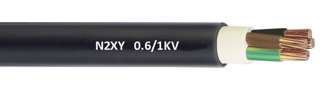 600 1000V 비무장 낮은 전압 케이블 N2XY Acc. 전력 공급을 위한 DIN VDE 0276 검정
